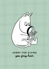 Funny Father’s Day Card - Moomin - Grey Hair created by Moomin Characters