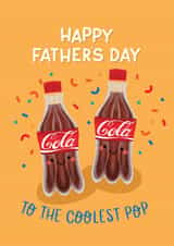 Cute Father's Day Card - Coolest Pop - Coca Cola created by Paper Valley Design Studio