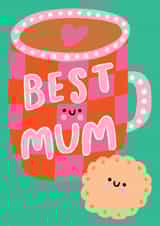 Cute Birthday Card - For Mum - Tea And Biscuit created by by Rosie Banton