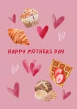 cute mothers day card with a lovely breakfast created by Chrissy's Cards 