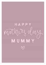 Pretty Mothers Day card for Mummy created by Ginger Rose Designs