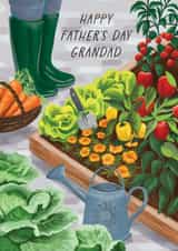 Classic Father's Day Card - For Grandad - Allotment - Gardening created by Debbie Daley Illustrations