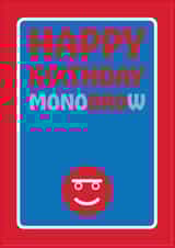 Funny brother birthday card - Happy birthday monobrow - Sarcastic bro card created by Versed Aid