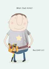 Funny Father's Day Card - DIY Dad - Nailed It created by Rosie Made A Thing