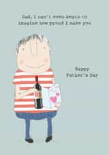 Funny Father's Day Card - Proud Dad created by Rosie Made A Thing