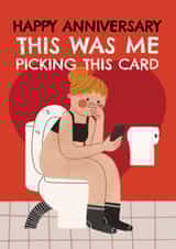 Funny Anniversary Card - Toilet Scroll created by AbiGoLucky