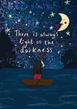 Starry skies sympathy card created by Memelou