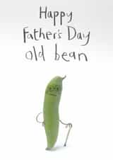Funny Father's Day Card - Old Bean created by The Grey Earl