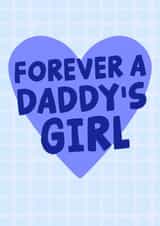 Classic Father's Day Card - Daddy's Girl - From Daughter created by Studio Doodles