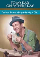Funny Father's Day Card - DIY - Why created by Quitting Hollywood