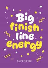 Fun Good Luck Card - Big Finish Line Energy - Running Card created by Jog On Studio