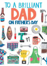 Classic Father's Day Card - Brilliant Dad created by Paper Salad