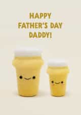 Cute Father's Day Card - For Daddy - Beer - Half Pint created by Lemon and Sugar 