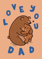 Cute Father’s Day Card - Bear Hugs created by Wren & Wilson