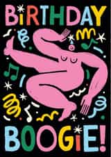 Arty Birthday Card - Birthday Boogie created by Rumble Cards