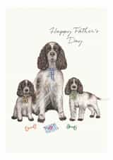 Spaniel Father's Day Card - Dog Dad Card - Happy Father's Day created by Lottie Murphy