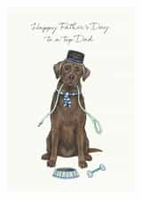 Labrador Father's Day Card - Dog Dad Card - Happy Father's Day created by Lottie Murphy