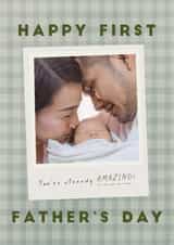 Personalised Father's Day Photo Card created by AniSomi - Happy First Father’s Day Card For New Dad – Photo Card – You're Already Amazing