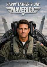 Fun Father's Day Card - Top Gun - Maverick created by Pink Peach Cards