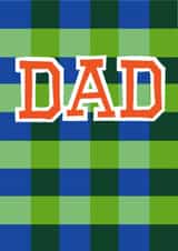 fun typography card for your dad created by Chloe Turner