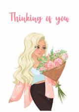 Cute card for her - Thinking of you created by Beach Life Studio