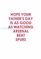 Father's Day - Dad - Football - Arsenal created by The Boy and the Bear