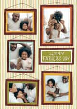 Personalised Father's Day Photo Card created by Hollie McManus Illustration - Classic Father's Day Card – Photo Frame Wall