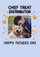 Personalised Father's Day Photo Card created by Louise Burgoyne - Personalised Dog Dad Father's Day Card – Chief Treat Distributor Photo