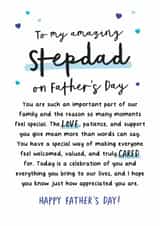 Heartfelt Father's Day Card - For Stepdad - Truly Cared created by Kreate Paper Co.