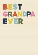 Classic Father's Day Card – Best Grandpa Ever created by Bonne Nouvelle
