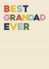 Best Grandad Ever Card – Father's Day – Retro Typography created by Bonne Nouvelle