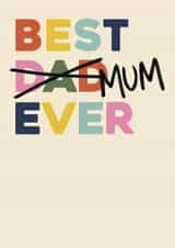 Classic Father's Day Card – Best Mum Ever created by Bonne Nouvelle