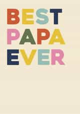 Classic Father's Day Card — Best Papa Ever created by Bonne Nouvelle