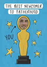 Personalised Father's Day Photo Card created by Muses & May - Funny Father's Day Card - Oscar - Best New Dad