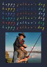 Personalised Father's Day Photo Card created by Chloe Turner - Classic Father's Day Card - Happy Father's Day