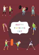 Classic Father's Day Card - Gym - Weights created by Kali Stileman
