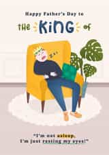 Funny Father's Day Card - Not Asleep - Resting My Eyes created by Joanne Hawker