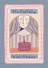 Pretty Birthday Card - Tarot - The Wish Maker created by Sweetlove Press