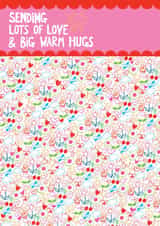 Sending lots of love and big warm hugs created by Paper Salad
