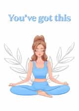 A calming meditation inspired card. created by Beach Life Studio