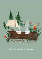 Classic Birthday Card - Camping - For Him created by Charis Raine