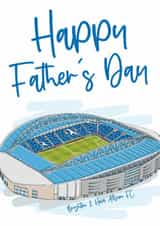 Classic Father's Day Card - Brighton Stadium - Football created by Moo & Snip