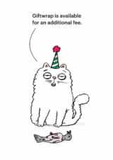 Funny Birthday Card - Cat - Dead Bird Present created by Cardinky
