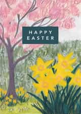 Pretty Easter Card - Spring Flowers created by Joy Jen Studio