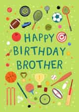 Classic Birthday Card - For Brother - Sports created by Pear Tree Press