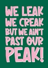 Funny Birthday Card - Ain't Past Our Peak created by Artsy Gift Co