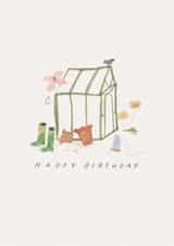Classic Birthday Card – Greenhouse created by Caryssa Jason
