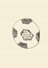 Cute hand drawn football card for fathers day created by Front Bum