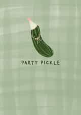Cute Birthday Card - Party Pickle created by Sarah Nolloth Illustration