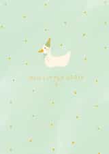 Cute new baby card for the arrival of the sweetest little goose. created by Sarah Nolloth Illustration